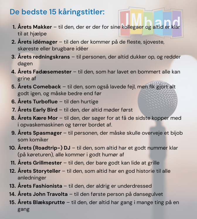 15 kåringstiler til ordensbåndet til inspiration